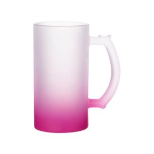 Mlečni stekleni kozarec 470ml vijoličen